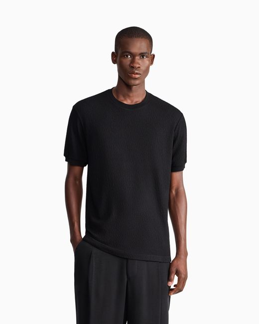 Giorgio Armani Black T-Shirt Regular Fit for men