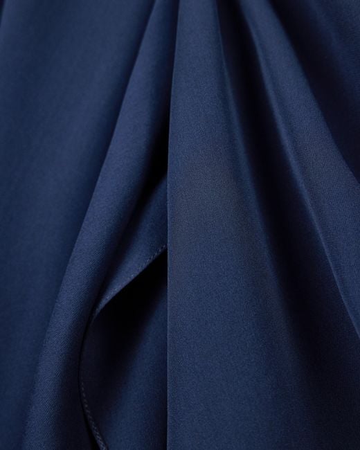 Giorgio Armani Blue One-Shoulder Shirt
