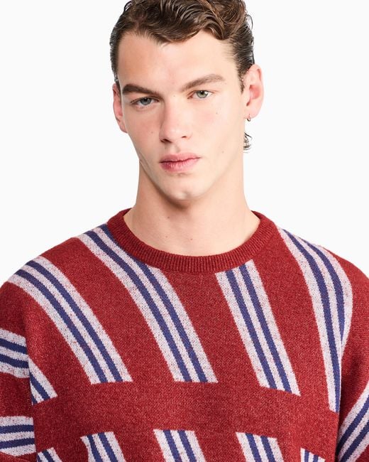 Giorgio Armani Red Armani/Archivio Ss1981 Crew-Neck Jumper for men