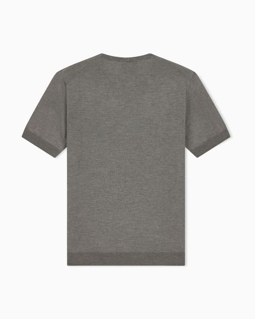 Giorgio Armani Gray Slim-Fit Sweater for men