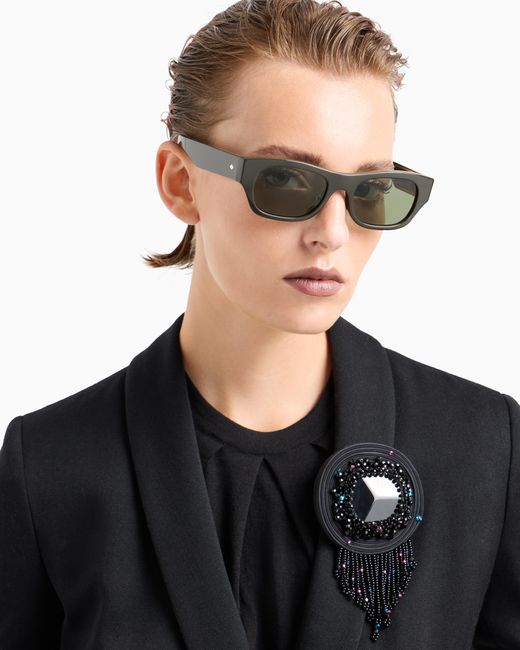Gafas De Sol Con Forma Pillow Para Hombre Giorgio Armani de hombre de color Green