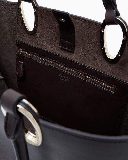 Giorgio Armani Blue Medium Shopper Bag