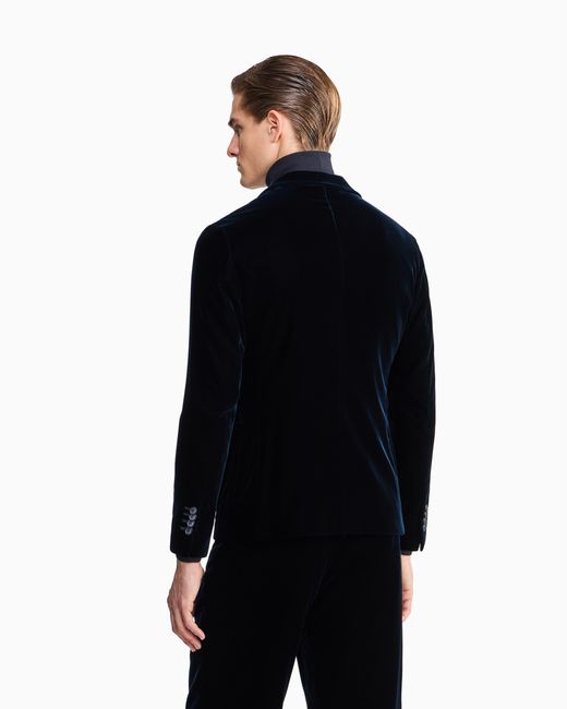 Giorgio Armani Black Double-Breasted Jacket for men