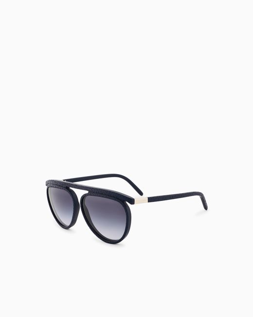 Giorgio Armani Blue Aviator Sunglasses