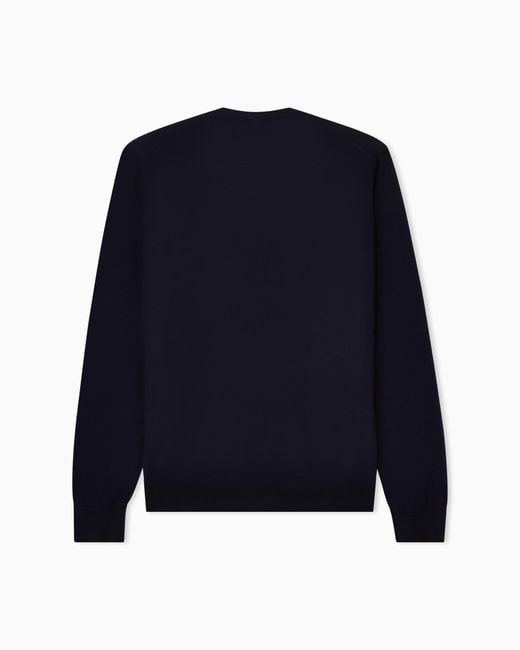 Giorgio Armani Blue Button Cardigan for men