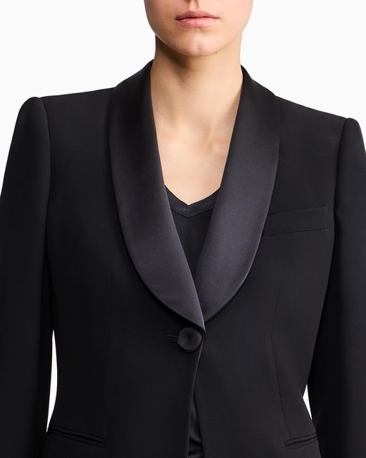 Traje De Mujer En Crepé De Seda Pura Giorgio Armani de color Black