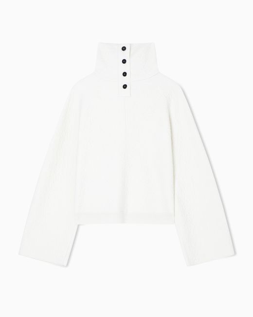 Giorgio Armani White Knit Jumper