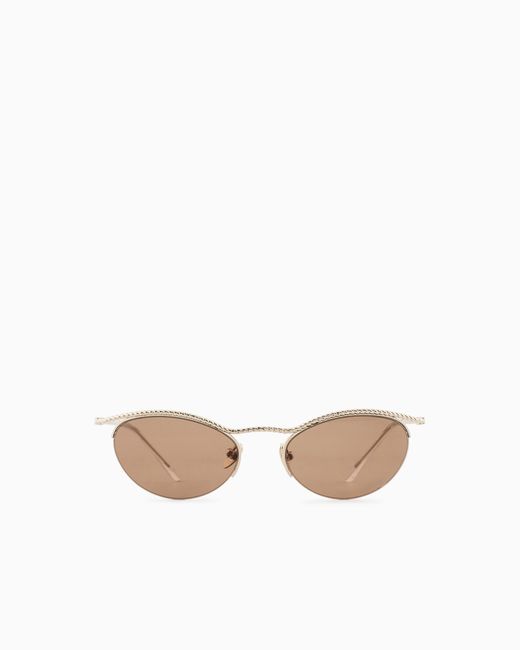 Giorgio Armani White Butterfly Sunglasses