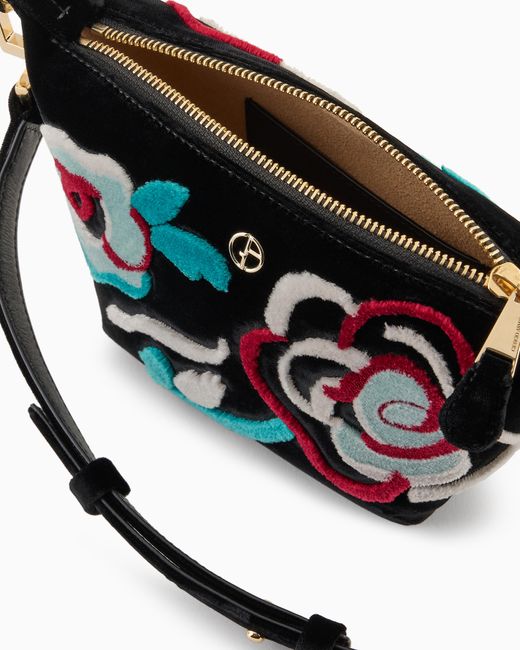 Giorgio Armani Black La Prima Soft Mini Hobo Bag