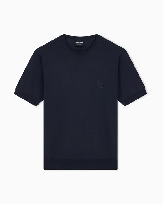 Giorgio Armani Blue Sweater Slim Fit for men