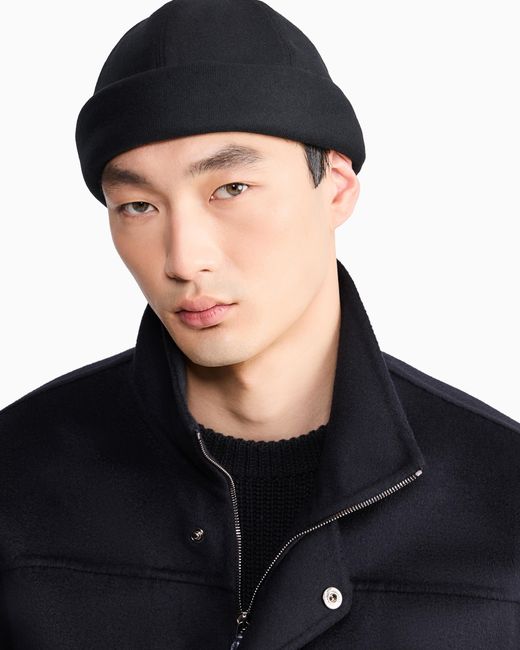 Giorgio Armani Blue Docker Hat for men