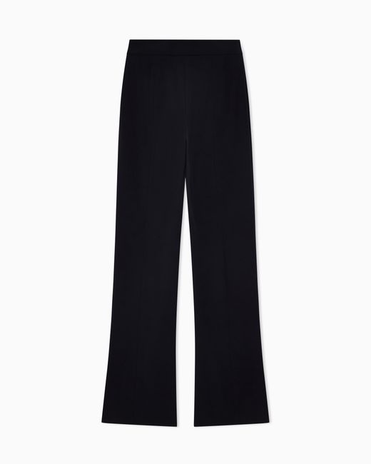 Giorgio Armani Blue Double Crepe Trousers