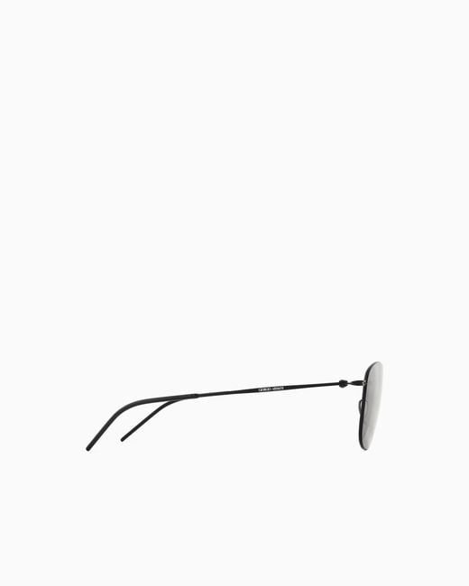 Giorgio Armani White Pillow Sunglasses for men