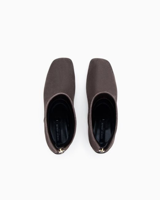 Giorgio Armani Brown Suede Ankle Boots