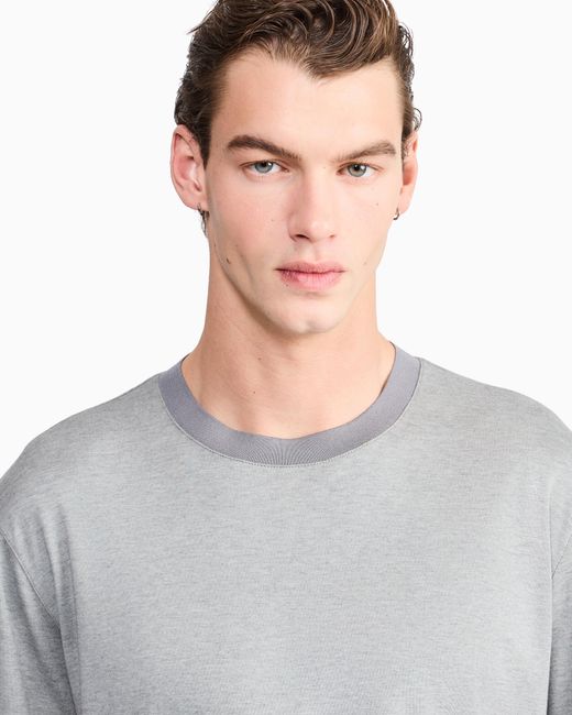 Giorgio Armani White Jumper Regular Melange Sweater for men