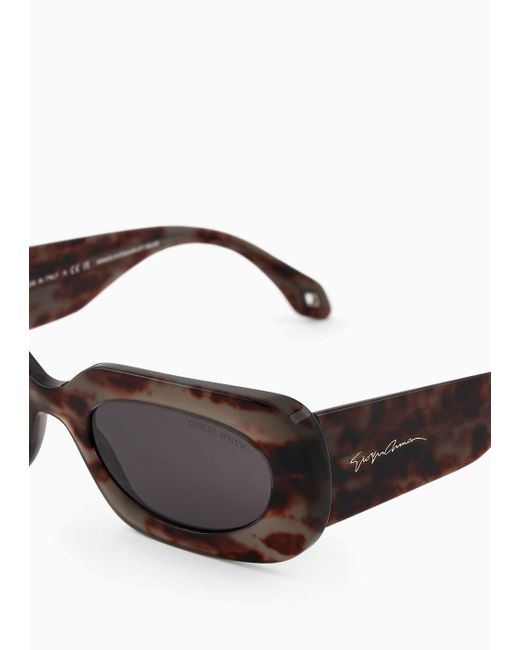 Giorgio Armani White 's Rectangular Sunglasses