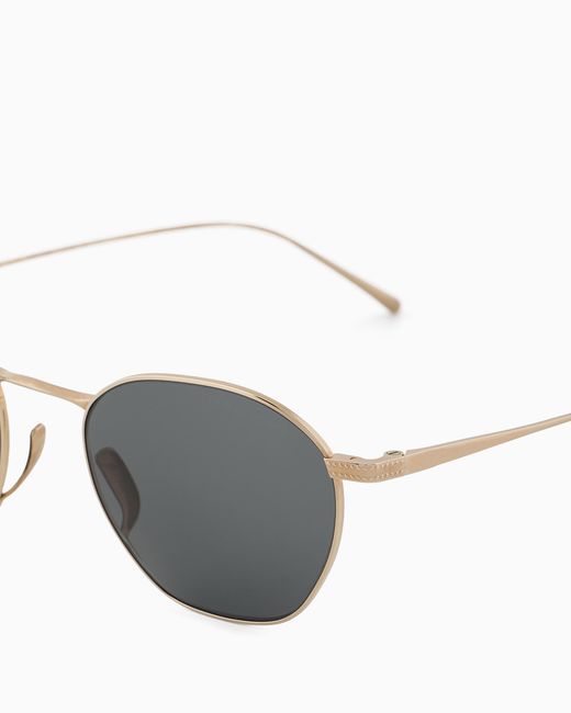 Giorgio Armani White Square Sunglasses for men