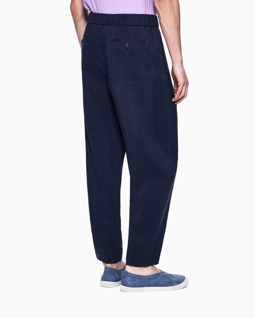 Giorgio Armani Blue Trousers Regular Fit for men