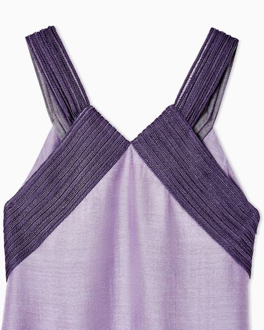 Giorgio Armani Purple Long Dress