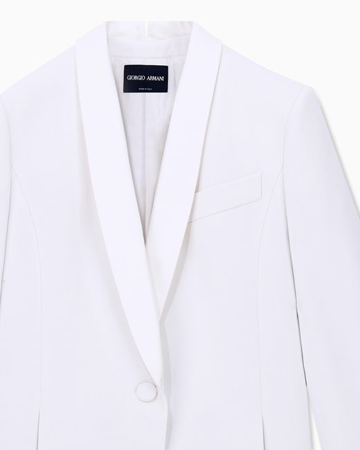 Giorgio Armani White Tuxedo Jacket