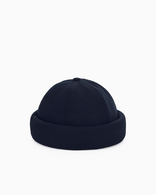 Giorgio Armani Blue Docker Hat for men