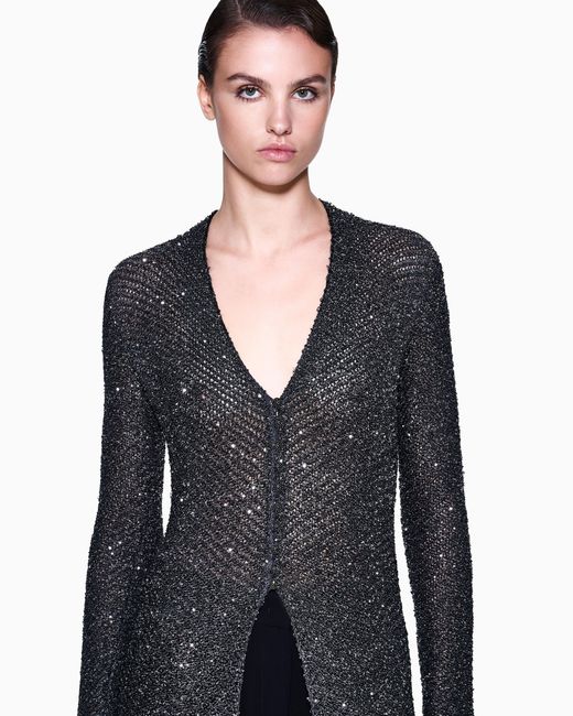 Giorgio Armani Blue Long Cardigan