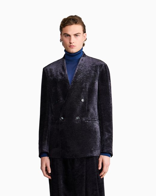 Giorgio Armani Blue Blazer Regular Fit for men