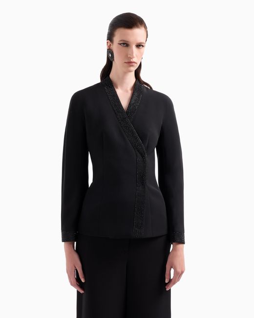 Giorgio Armani Blue Single-Breasted Jacket