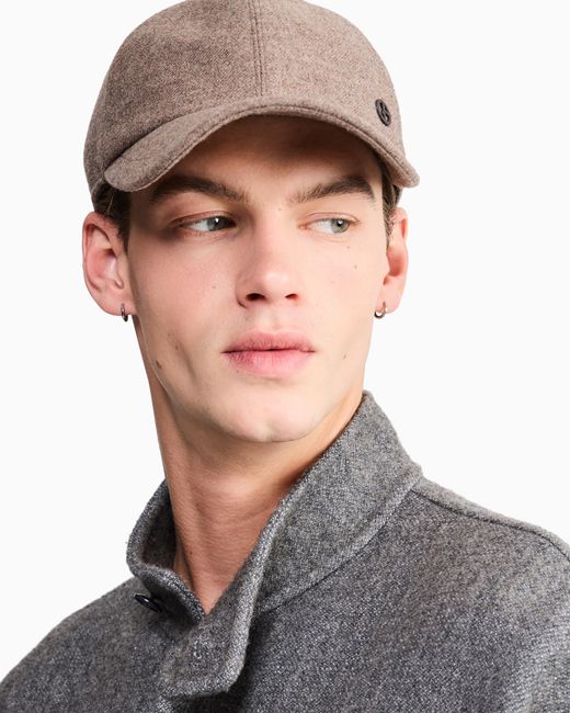 Giorgio Armani Brown Baseball Hat for men