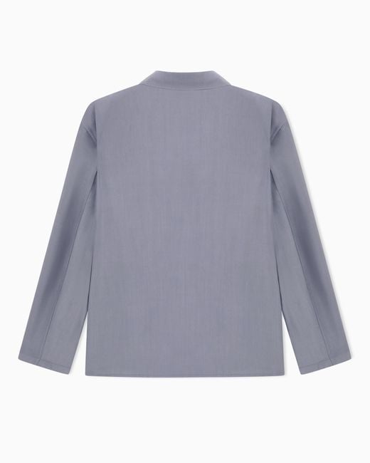 Giorgio Armani Blue Double-Breasted Jacket for men