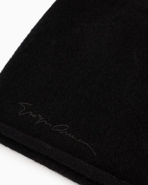 Gorro De Cachemir Giorgio Armani de color Black