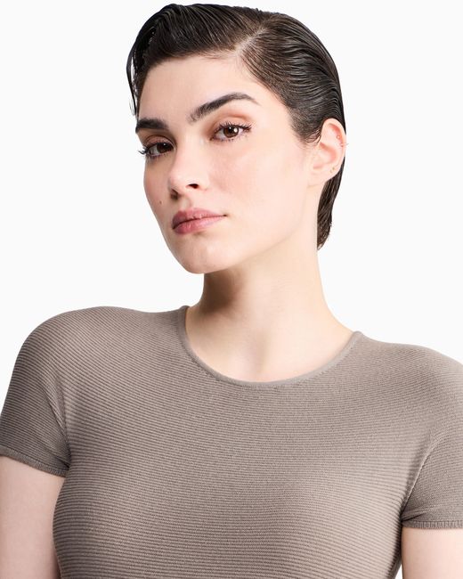 Giorgio Armani White Crew Neck Jumper