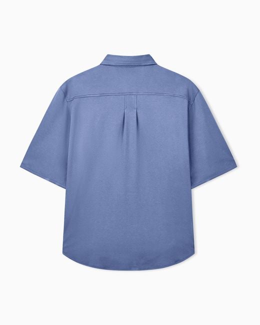 Giorgio Armani Blue Shirt Oversized for men