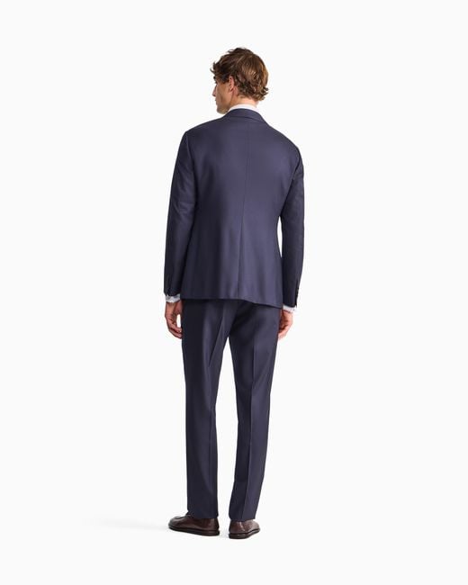 Giorgio Armani Blue Slim-Fit Suit Soho for men