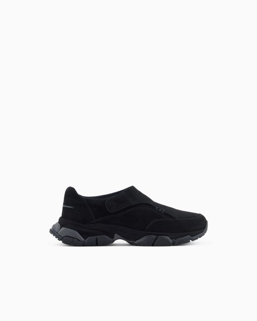 Giorgio Armani White Monkstrap Sneakers for men