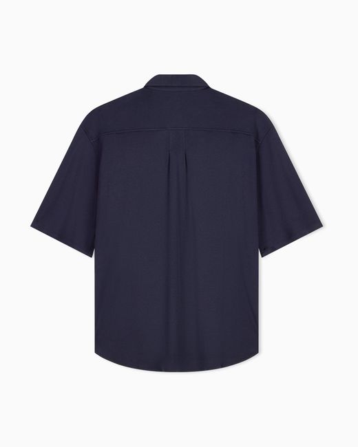 Giorgio Armani Blue Shirt Oversized for men