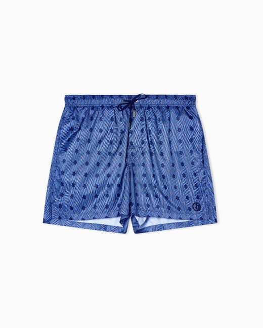 Giorgio Armani Blue Swim Trunks for men