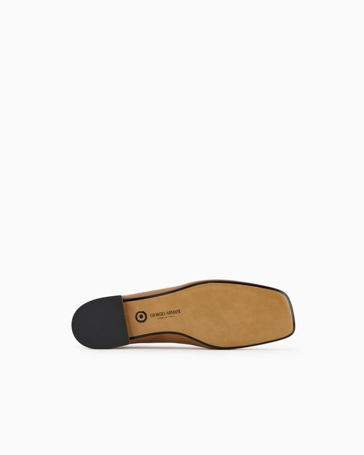Giorgio Armani White X 10 Corso Como Calfskin Ballerinas