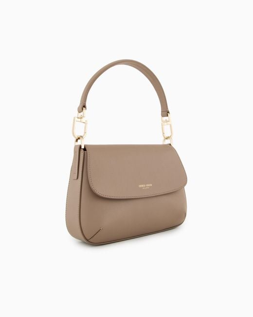 Giorgio Armani White Small La Prima Soft Bag
