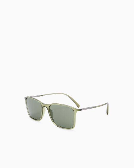 Giorgio Armani Green Pillow Sunglasses for men
