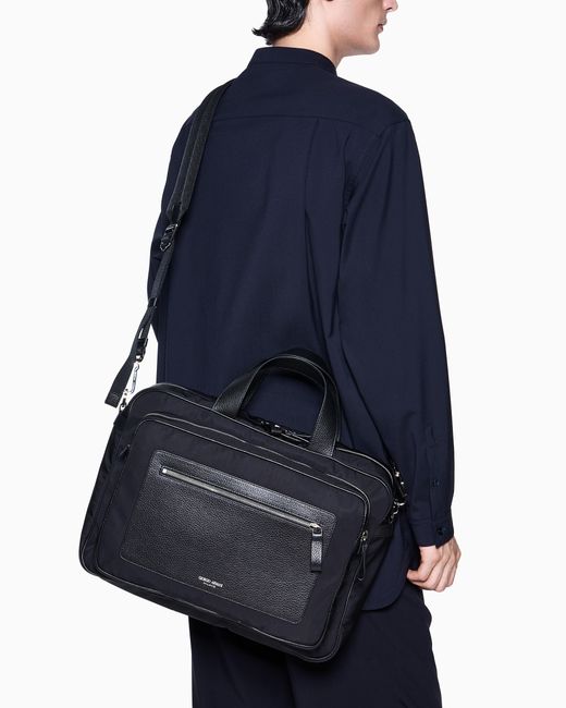 Briefcase di Giorgio Armani in Blue da Uomo