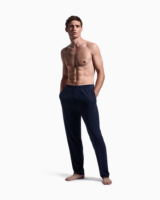 Giorgio Armani Blue Loungewear Trousers for men