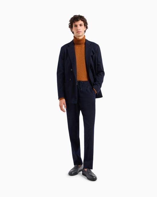 Giorgio Armani Brown Vicuña Turtleneck Jumper for men