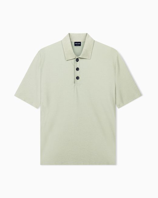 Giorgio Armani Green Polo Shirt Regular Fit for men