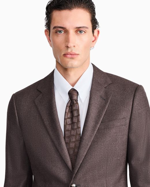 Giorgio Armani White Woven Tie for men