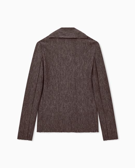 Giorgio Armani Brown Single-Breasted Blazer