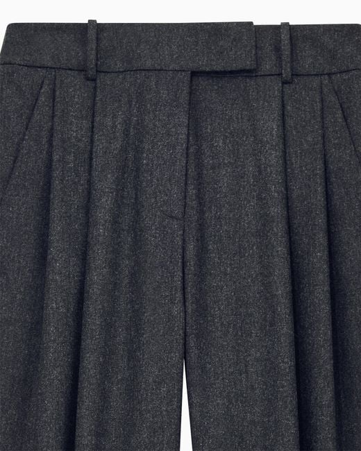 Giorgio Armani Blue Wide-Leg Trousers