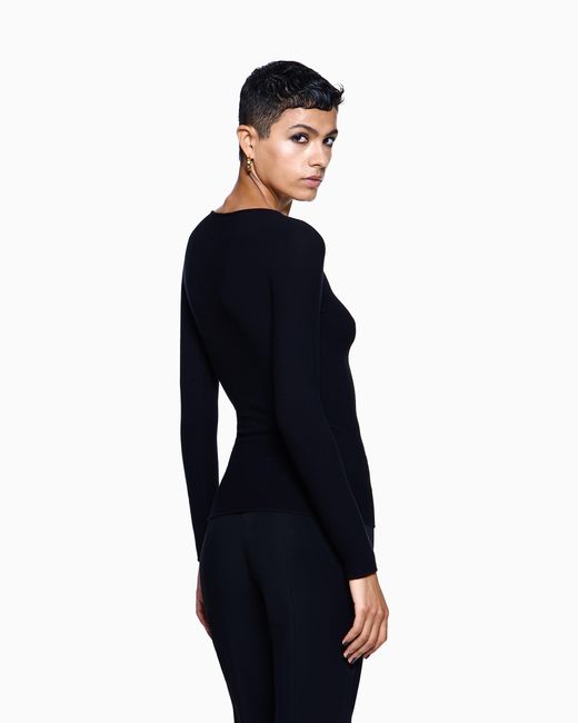 Giorgio Armani Black Long Sleeve Jumper