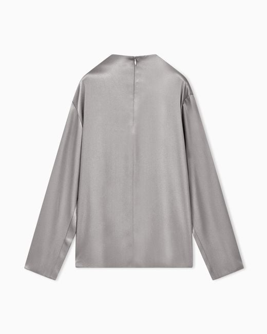 Giorgio Armani Gray Armani/Archivio Fw1979 Blouse