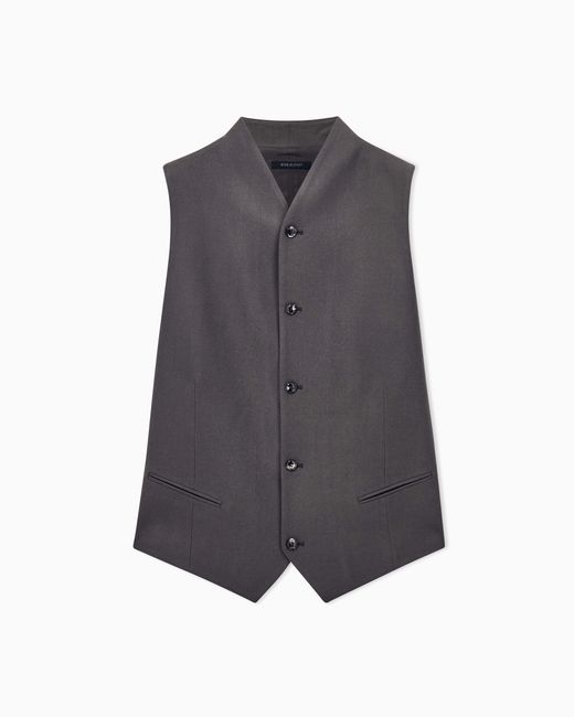 Giorgio Armani Gray Waistcoat Regular Fit for men